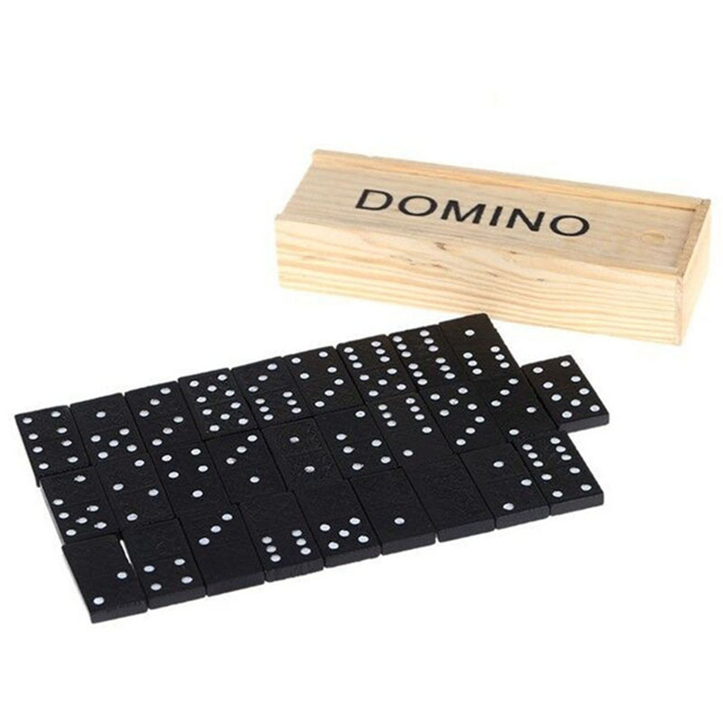 28pcs/Set Wooden Domino Board  - огляд і ціна Outdoor Adventure Game