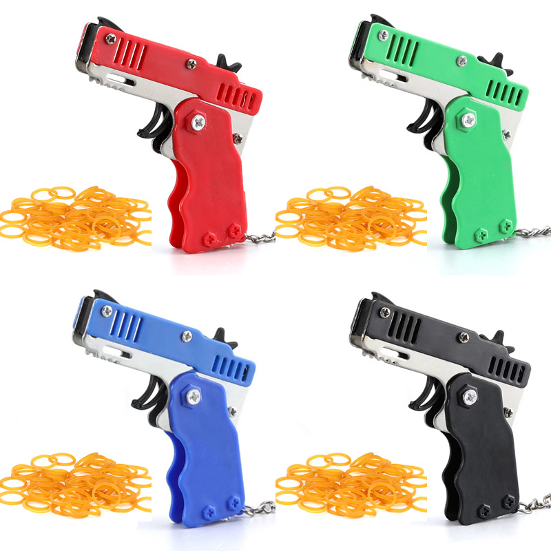 Mini Keychain Rubber Band Gun  - огляд і ціна Outdoor Adventure Game