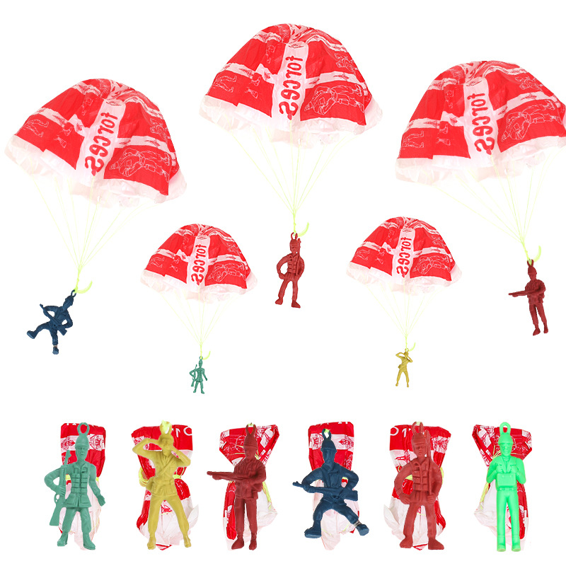 10pcs Plastic Ejecting Parachu - огляд і ціна Outdoor Adventure Game